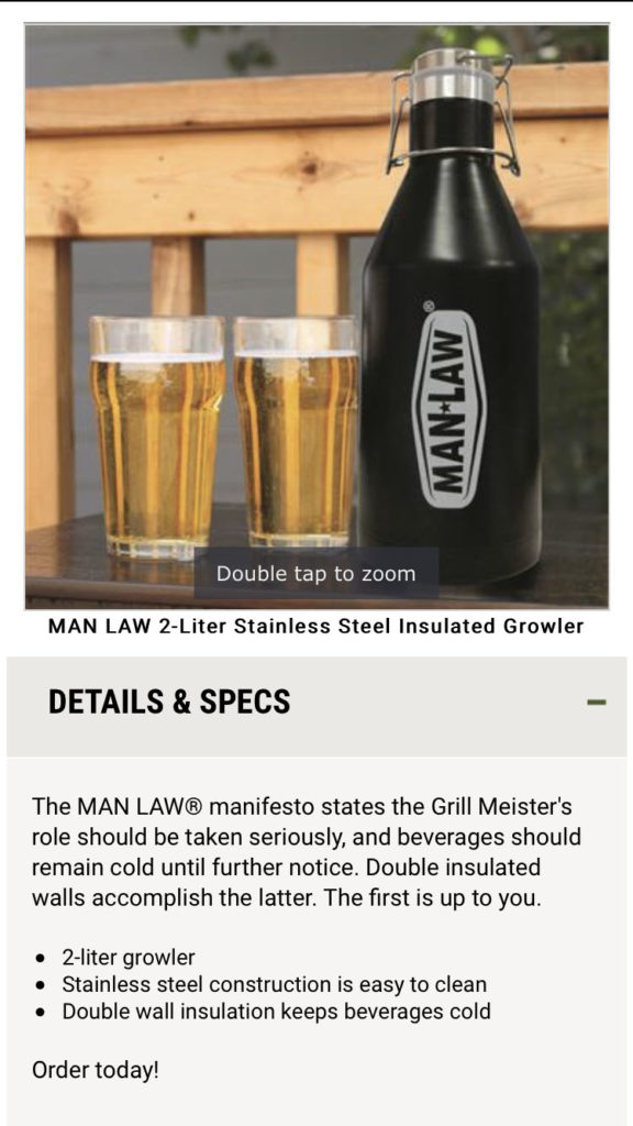 Man Law Growler